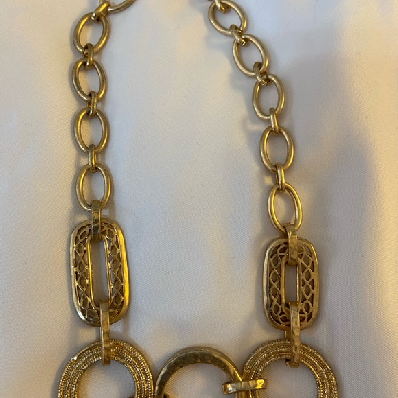 NWT Chico’s Long Matte Gold Heavyweight Necklace - Picture 7 of 9
